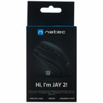 Schnurlose Mouse Natec Jay 2 Schwarz 1600 dpi Wireless