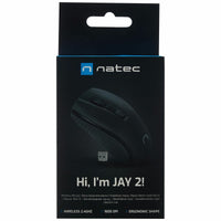 Schnurlose Mouse Natec Jay 2 Schwarz 1600 dpi Wireless