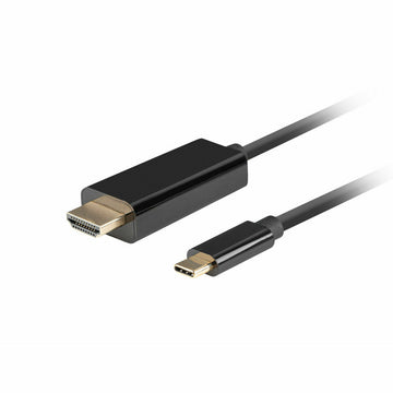 USB-C zu HDMI-Kabel Lanberg CA-CMHD-10CU-0005-BK Schwarz 50 cm