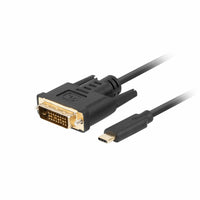 USB-C zu DVI-D-Kabel Lanberg CA-CMDV-10CU-0005-BK Schwarz 50 cm