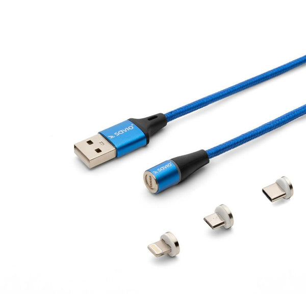 USB-Kabel Savio CL-157 Blau 2 m