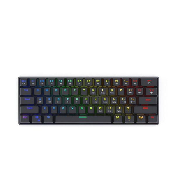 Tastatur Savio BLACKOUT Schwarz Bunt Englisch QWERTY