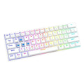 Tastatur Savio WHITEOUT X2 BLUE Weiß Qwerty US