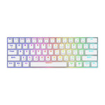 Tastatur Savio WHITEOUT X2 BLUE Weiß Qwerty US