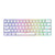 Tastatur Savio WHITEOUT X2 BLUE Weiß Qwerty US