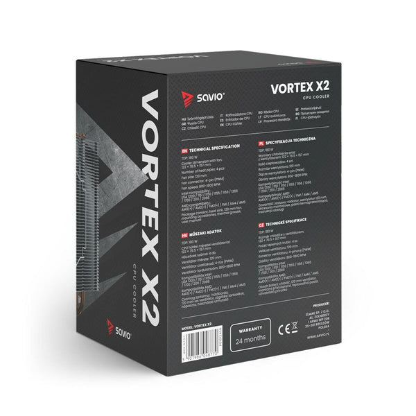 CPU-Kühler Savio VORTEX X2