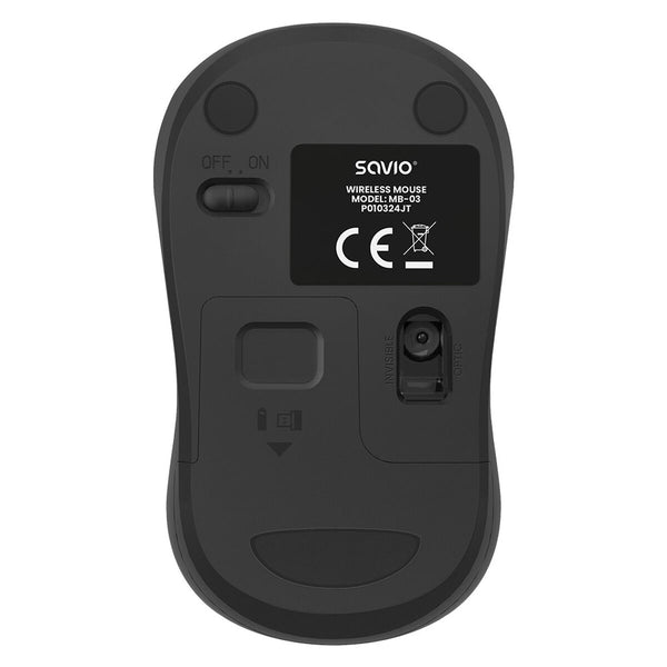 Mouse Savio MB-03 Schwarz 1000 dpi
