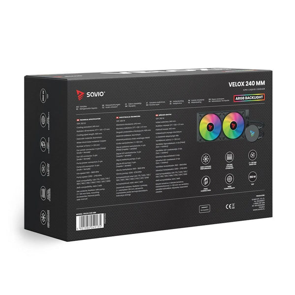 Flüssigkühlungs-Kit Savio VELOX 240MM
