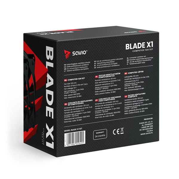 Box Ventilator Savio SAVGBLADESET Ø 12 cm