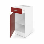 Beistellmöbel 40 x 47 x 82 cm Rot Kunststoff Melamine PVC