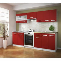 Kücheneinheit Rot PVC Kunststoff Melamine 40 x 31 x 55 cm