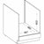 Backofenschrank Grau 60 x 51,6 x 85 cm