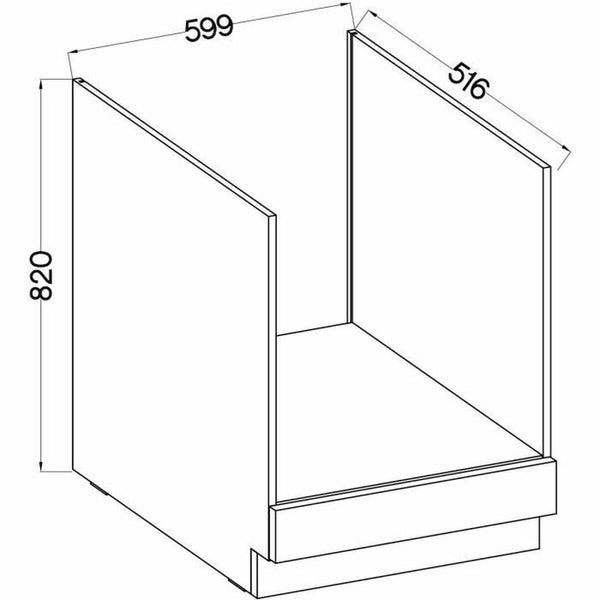 Backofenschrank Grau