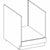 Backofenschrank Grau 60 x 51,6 x 85 cm