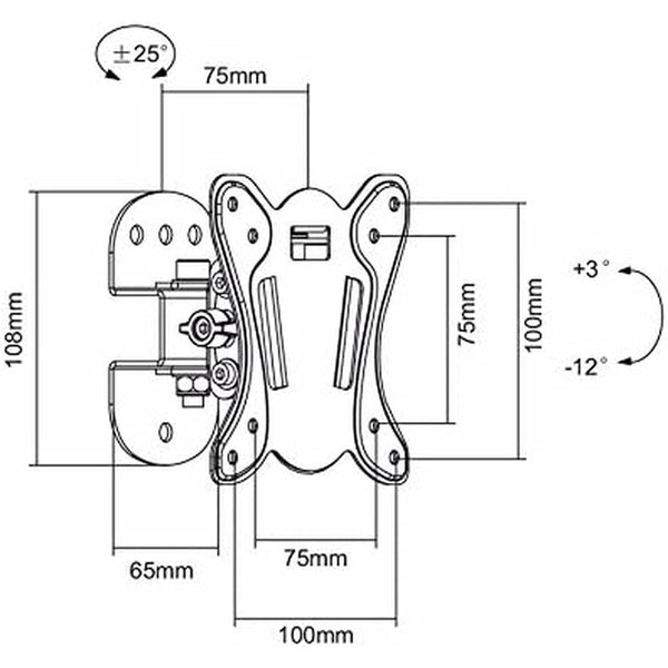 TV Halterung MacLean MC-670 27" 13" 20 kg