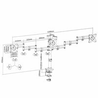 Bildschirm-Träger für den Tisch MacLean MC-691 27"