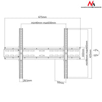 Bildschirm-Träger für den Tisch MacLean MC-749 70" 37"