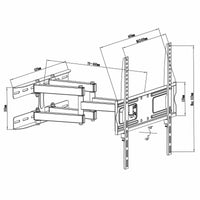 TV Halterung MacLean MC-760 32" 55" 26" 30 Kg