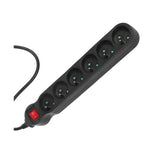 Steckerleiste mit 6 Steckdosen und Schalter MacLean MCE225 2300 W (1,5 m)