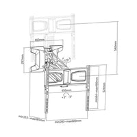 Wandhalterung MacLean MC-891 70" 37"