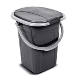 Tragbare Toilette Greenblue GB320AG Schwarz Grau 19 L
