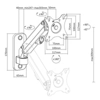 Wandhalterung MacLean MC-458 17" 27"