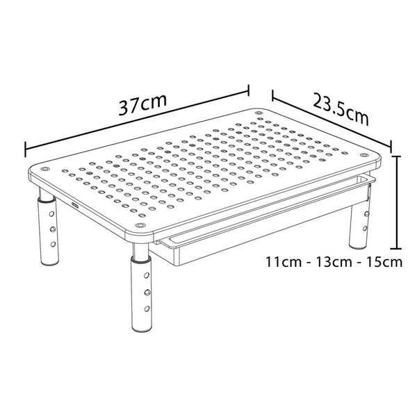 Bildschirm-Träger für den Tisch MacLean MC-946 13" 13"-32" 37 x 23,5 x 14 cm