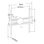Wandhalterung MacLean 80" 50 kg