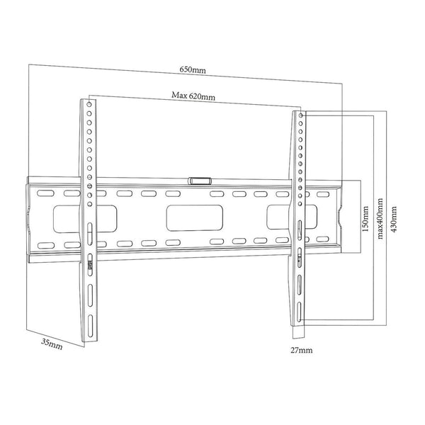 TV Halterung MacLean MC-419 32" 100" 80 kg