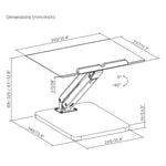 Bildschirm-Träger für den Tisch MacLean MC-493