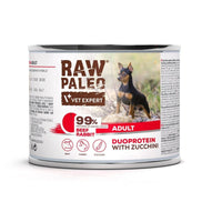 Nassfutter VETEXPERT RAW PALEO Rind und Kalbfleisch 200 g