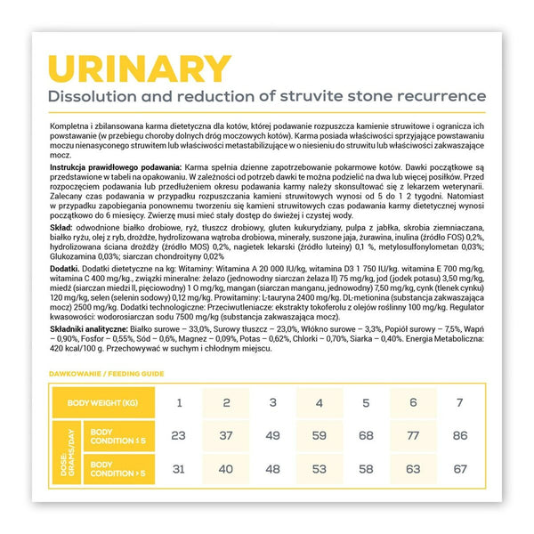 Futter VETEXPERT Urinary Cat 2 Kg
