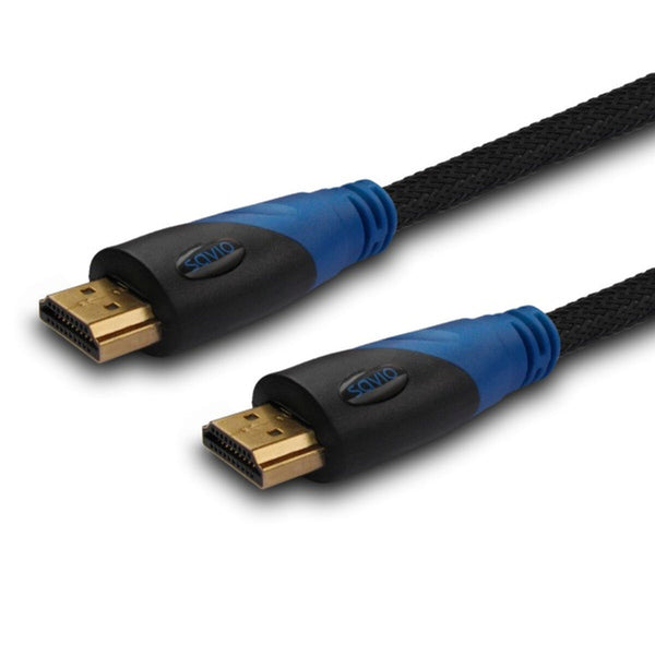 HDMI Kabel Savio CL-02 Blau Schwarz 1,5 m