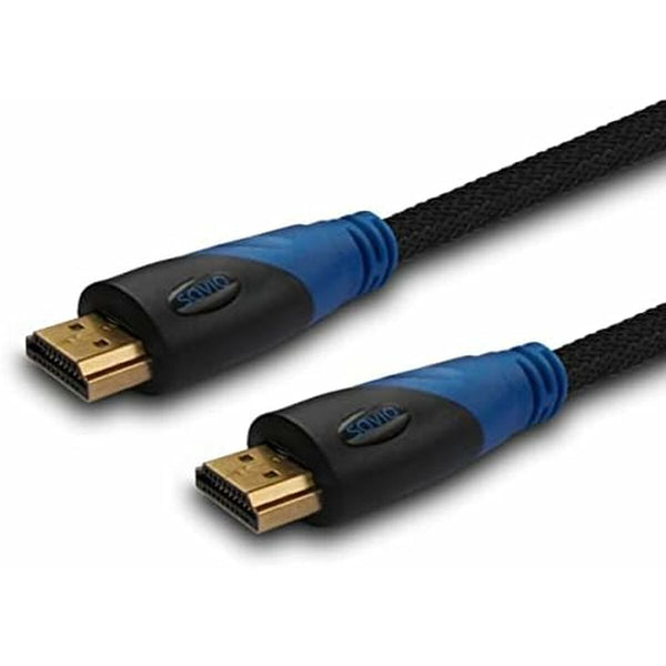 HDMI Kabel Savio CL-02 Blau Schwarz 1,5 m