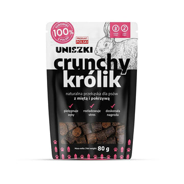 Hundesnack Uniszki Crunchy Conejo con Menta y Ortiga Hase 80 g