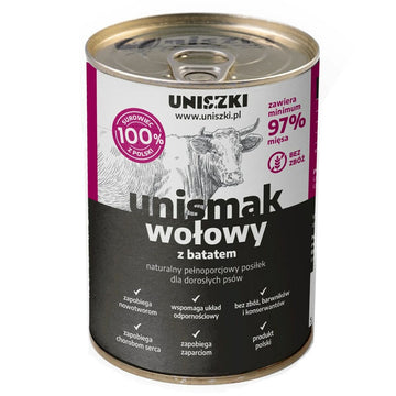 Nassfutter Uniszki Unismak Carne de res con batata Rind und Kalbfleisch 410 g