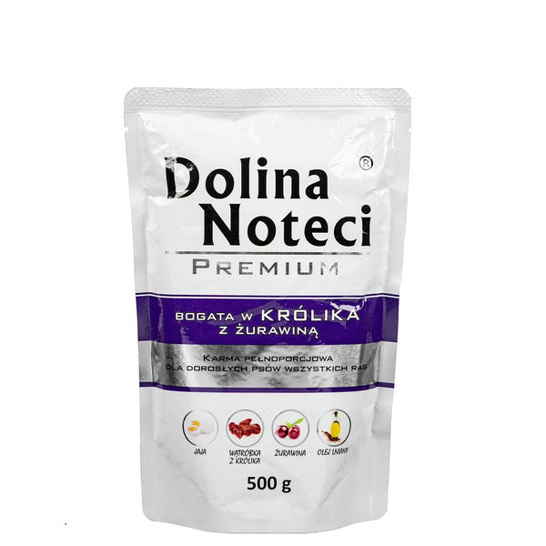 Nassfutter Dolina Noteci Premium Blaubeere Hase 500 L 500 g