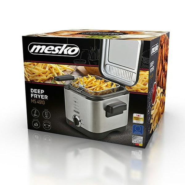 Fritteuse Mesko MS 4910 Schwarz Silberfarben 900 W 1,5 L