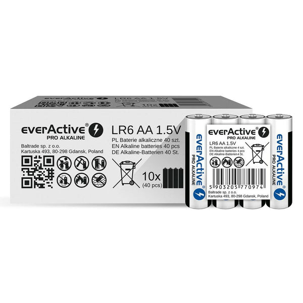 Batterien EverActive LR6 AA 1,5 V (4 Stück)