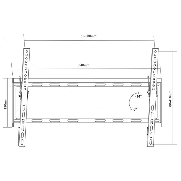 TV Halterung MacLean MC-605 32" 70" 55 kg