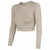Damen Sweater ohne Kapuze 4F Beige