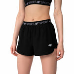 Damen-Sportshorts 4F Quick-Drying Schwarz