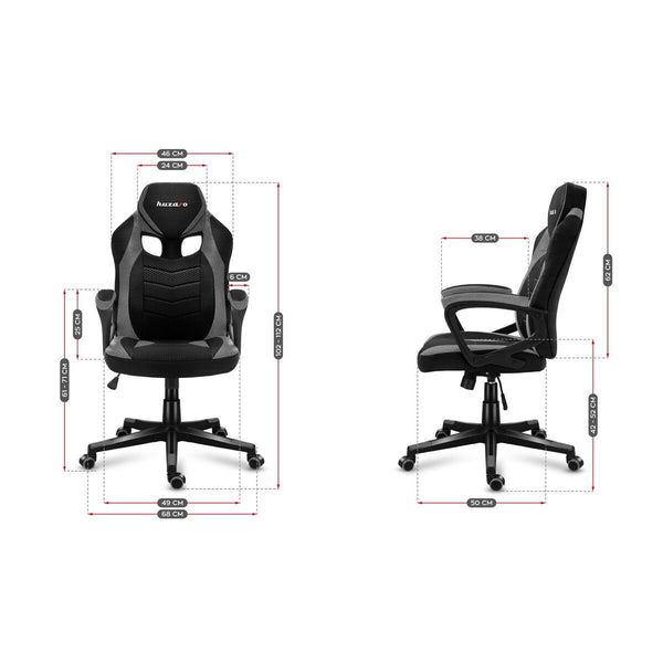 Gaming-Stuhl Huzaro FORCE 2.5 Schwarz Grau