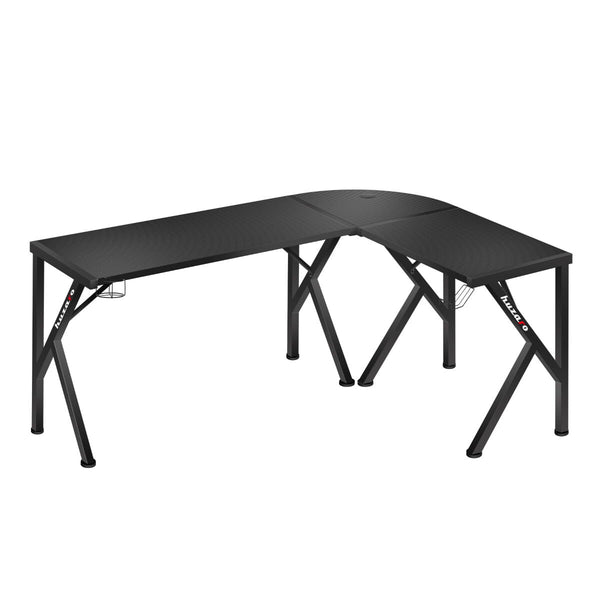Schreibtisch Gaming Huzaro Hero 6.3 Schwarz Stahl Carbonfaser 154 x 74 x 117 cm
