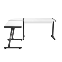 Schreibtisch Huzaro HZ-Hero 6.0 Weiß Stahl Carbonfaser 178 x 4 x 112 cm