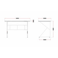 Schreibtisch Huzaro HZ-Hero 1.6 White Weiß