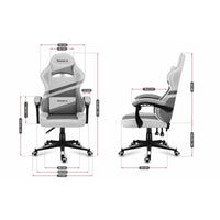 Gaming-Stuhl Huzaro HZ-Force 4.4 White Mesh Weiß