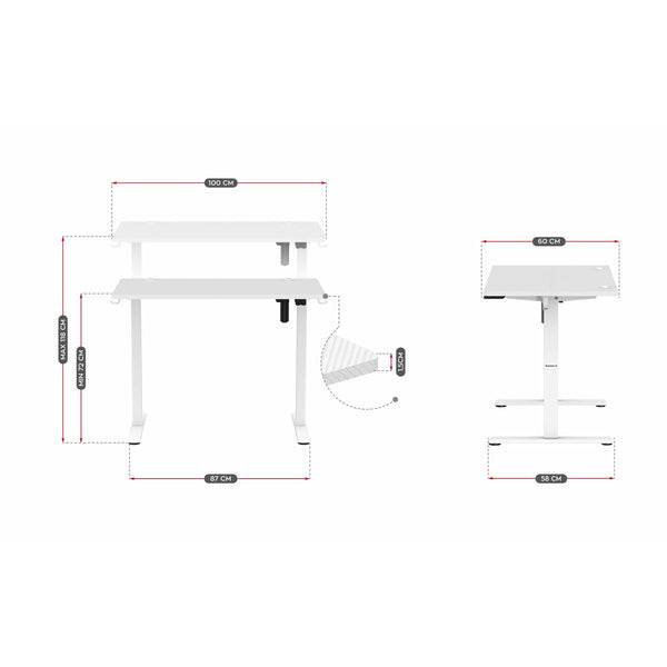 Schreibtisch Huzaro HZ-Hero 7.9 White Weiß