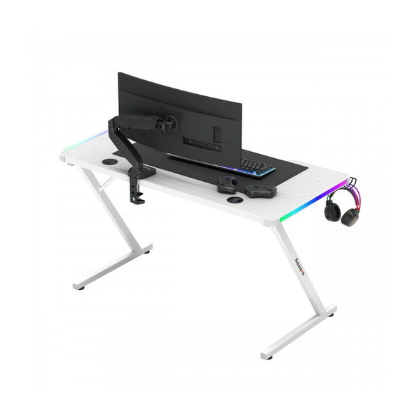 Schreibtisch Gaming Huzaro HZ-Hero 2.5 White RGB Weiß 120 x 75 x 60 cm
