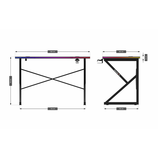 Schreibtisch Huzaro HZ-Hero 1.7 RGB Black